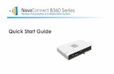 Quick Start Guide - NovoConnect Solution · Micro HDMI DC 5V Micro SD Connecting Your B360 11 Video/Audio connection: Connect the HDMI ports to the display with item (b) (Micro-HDMI-to-HDMI