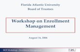 Florida Atlantic University | Florida Atlantic …transfer college students. • Academy of Finance for high school students Charles E. Schmidt College of Science ... Indian River
