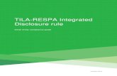 TILA-RESPA Integrated Disclosure rule · Additional clarification on questions relating to the Loan Estimate and the 7 day waiting period (Section 6.1 and 6.2) Additional clarification