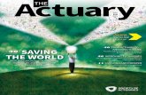The Actuary Magazine October/November 2015...Society of Actuaries. The Actuary is free to members of the Society of Actuaries. Nonmember subscriptions: students, $22; North American