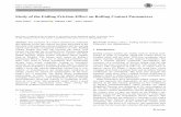 Study of the Falling Friction Effect on Rolling Contact ... · Rolling contact models are widely used in railway tech-nology in order to compute wheel–rail contact forces or estimate