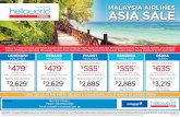 ASIA SALE - Motive Travel...Now is the time to book your Asian escape with these amazing flight deals on sale now at Helloworld Travel! Fly Malaysia Airlines, the national carrier