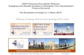 CDFA Financing Roundtable Webcast: Engaging Cost Benefit ... · audio quality. Submit your questions to the panelists here. Want to watch again? You will find a recording of this