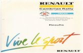 Tynemouth Computer Services - Results Archive · 2018-11-08 · RENAULT Cambrian Rally VOTED BEST EVENT 1988 BTRDA CHAMPIONSHIP MINOLTA Alger, Brownless & Court (N.W. ) Ltd. Sponsored