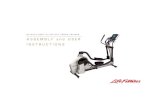 X7 TOTAL-BODY ELLIPTICAL CROSS-TRAINER ASSEMBLY and …fitnesssuperstore.info/pdfs/Life Fitness X7... · X7 TOTAL-BODY ELLIPTICAL CROSS-TRAINER ASSEMBLY and USER INSTRUCTIONS. CORPORATE