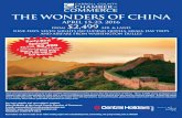 THE WONDERS OF CHINA - Carroll Countycarrollcountychamber.org/wp-content/uploads/2015/09/...2016/04/15  · then embark on a sightseeing adventure to one of the world’s ancient wonders,