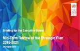 Mid-Term Review of the Strategic Plan 2018-2021 · Mid-Term Review of the Strategic Plan 2018-2021 29 August 2019 1. UNDP’s Strategic Plan 2018-2021 Implementation SIGNATURE SOLUTIONS