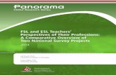 FSL and ESL Teachers’ Perspectives of Their Professions: A ... · 64% of the ESL teachers were from Quebec. 1.1. TEACHER PARTICIPANTS The majority of FSL and ESL teachers were teaching
