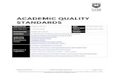 ACADEMIC QUALITY STANDARDSweb/... · 2018-01-22 · Hardcopies of this document are considered uncontrolled please refer to the UOW College website or UOW Enterprises intranet for