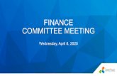 FINANCE COMMITTEE MEETING · 4/8/2020  · recommendation to select Empire as furniture vendor for West Orange Career Center. This is second time CSCF would use Empire this fiscal