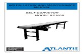 INSTALLATION AND MAINTENANCE MANUAL BELT CONVEYOR …atlantisconveyor.com/wp-content/uploads/2017/06/... · emergency stop was initiated should be required for the conveyor(s) and