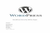 WordPress Security White Paper · The WordPress project is a meritocracy, run by a core leadership team, and led by its cocreator and lead developer, Matt Mullenweg. The team governs