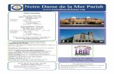 Notre Dame de la Mer Parish · Vito Casiello r/b Cheryl & Mike D’Agostino HOUSE BLESSING: If you would like to have your house blessed, please call 609.522.2709, x.210 **Morning