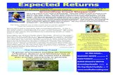 Expected Returns€¦ · living testimonial. Expected Returns Editor: Mark Robertson, Manifest Investing LLC Volume XXI, No. 2 Results, Remarks and References Regarding Investment