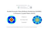 Guided Acoustic Wave Brillouin Scattering (GAWBS) …...Inst. of Optics, Information & Photonics (MPReserach Group), Dep. 1: Prof. Leuchs, Quantum Information Processing Group Page