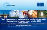 Walk-through energy audit in district heating company ДП ... · calculated acc. to GOST 22667-82. This norm allows specifying heat values either for a reference temperature of 0°C,