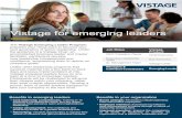 Vistage for emerging leaders - ArchBridge Group...The Vistage peer group experience • Facilitated by a Vistage Chair, group meetings are held every other month, with each meeting