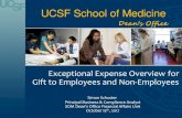 Exceptional Expense Overview for Gift to Employees and Non ... · •While you may have seen gifts given at farewell events do not mistake them for farewell gifts as farewell gifts