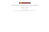 Audit & Compliance Committee - University of …...schedules for the Audit & Compliance Committee’s 2016 review of audit, audit related, and non-audit services fees paid to Deloitte
