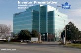 Investor Presentation - True North Commercial REIT€¦ · Ottawa, Ontario 61 Bill Leathem Drive Ottawa, Ontario 810 Blanshard Street Victoria, British Columbia 231 Shearson Crescent