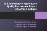 IIS & Immunization Best Practice Quality Improvement ...€¦ · IIS & Immunization Best Practice Quality Improvement Project in Southeast Michigan ... •AFIX reports are hidden