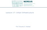 Lecture 17: Urban Infrastructure - USP€¦ · Fully specified interregional input-output system (trade flows) Focus on SPMR 39 municipalities + rest of the State of Sao Paulo + rest