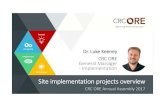 Site implementation projects overview · Site implementation projects overview ... NURTURING THE PROTOTYPE TO PRODUCT TRANSITION Key role of IDG group is to support site demonstration
