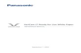 VariCam LT Ready for Live White Paper - Panasonic · 2020-02-25 · VariCam LT Ready for Live White Paper 2 1. Introduction This white paper describes the method for setting up a