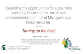 --or-- Turning up the heat. - MiFBImifbi.org/wp-content/uploads/2017/03/Wood-Innovation-Ray-Miller.pdf · Turning up the heat. Raymond O. Miller MSU’s Forest Biomass Innovaon Center,