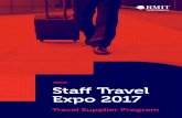 Staff Travel Expo 2017 - RMIT Universitymams.rmit.edu.au/5kgxntq6nxtz.pdf · to create a travel management programme that fits with the organisation’s culture and business needs.