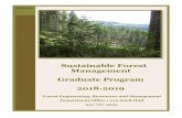 Sustainable Forest Management Graduate Program 2018-2019 · for family forest owners and others. The 15,000-acre H. J. Andrews Experimental Forest on the Willamette National Forest