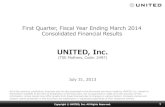 First Quarter, Fiscal Year Ending March 2014 Consolidated ... · * Advertising requests: Request for bidson advertising placement where advertising information (information on advertising