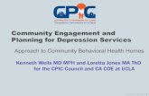 Community Engagement and Planning for Depression Services · • 95 programs in 50 agencies (MH, PCP, substance abuse, social services, homeless, faith-based, community centers, hair