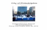 City of Philadelphia · 2018-07-24 · City of Philadelphia P E N N S Y L V A N I A Comprehensive Annual Financial Report Fiscal Year Ended June 30, 2014 Michael Nutter Mayor Prepared
