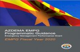 AZDEMA EMPG Programmatic Guidance - dema.az.gov · EMPG 2020 Local Programmatic Guidance Page 4 List of Acronyms (A) AEL - Authorized Equipment List AZDEMA – The Arizona Department