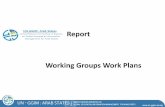 Report Working Groups Work Plans - United Nationsggim.un.org/meetings/2016-3rd_Mtg_UN_GGIM_Arab... · Two Meetings in Riyadh (Feb. 24 -25, 2015) & Algiers ( June 10 -11, 2015) to