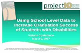 Using School Level Data to Increase Graduation Success of ... · graduation rates at the school level and interventions to help students graduate. Shares effective practices implemented