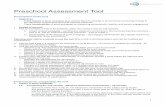Preschool Assessment Tool...1 Preschool Assessment Tool Description of the tool Objectives − Track impact of good pedagogy (e.g. Activity Based Learning) in preschool by measuring