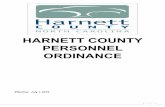 Harnett County Personnel Ordinance 03-29-17 · 2. Article VI, Sections 2, 8, 9, 12, and 13 3. Article XII 4. Article XIV E. The Director of Elections, who is, however, subject to
