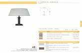 CAPITOL SMALL LAMPES DE TABLE TABLE LAMPS 3636 · laiton brillant / polished brass 3636/1/BK decor ref. FRIPPE TUNIS col. 63 contrecollé sur PVC blanc. MUSHROOM TUNIS col. 63 laminated