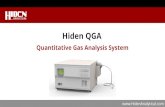 Hiden QGA · The Hiden QGA quantitative gas analysis system is configured for continuous analysis of gases and vapours at pressures near atmosphere. Operating to 200°C, the QIC (quartz