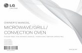 OWNER’S MANUAL MICROWAVE/GRILL/ CONVECTION OVENs3-eu-west-1.amazonaws.com/media.markselectrical... · It could result in harmful exposure to excessive microwave energy. 4. P. lease