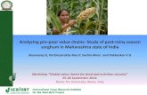 Analyzing pro-poor value chains- Study of post-rainy ... · Analyzing pro-poor value chains- Study of post-rainy season sorghum in Maharashtra state of India Basavaraj G, Parthasarathy