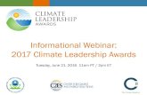 Climate Leadership Awards - US EPA · Climate Registry • Tim Juliani ... GOAL SETTING CERTIFICATE & GOAL ACHIEVEMENT AWARD Chelsea Hasenauer Program Associate, Technical Services