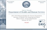 State of Nevada Department of Health and Human Servicesdhhs.nv.gov/uploadedFiles/dhhsnvgov/content/About... · 2017-2019 Biennial Budget Pre Session Presentation Division of Health