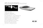 HP Scanjet 8270 Document Flatbed Scanner · 1 How to use the scanner This manual describes how to use the HP Scanjet 8270 Document Flatbed Scanner and its accessories, resolve installation