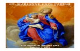 ST. MARIANNE COPE PARISHOffertory: Thank you for your generosity and continued support of the parish! July 11/12: $7,218.00 Online Giving (July 6-12): $1,702.55 In addition to cash/checks,