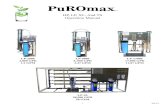 PuROmaxpuromax.com/wp-content/uploads/2016/04/PuROMax-Commercial-RO... · Pump Model 112A070F11BA170 112A070F11BA170 112A100F11BA170 Pre-Filter Size 2x20 2x20 2x20 Dimension WxDxH