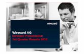 Wirecard AGir.wirecard.com/download/companies/wirecard/Presentations/Wireca… · reinforces its position as a payment service provider in the fashion & lifestyle industry - one of