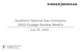 Southern Natural Gas Company 2020 Outage Review WebEx · Rome Compressor Station Storage Field Huntsville Chattanooga Atlanta Southern will be conducting other general maintenance